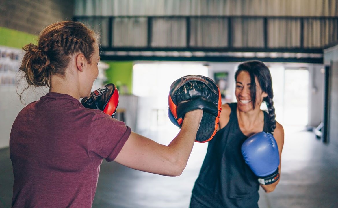 Boxing pad training